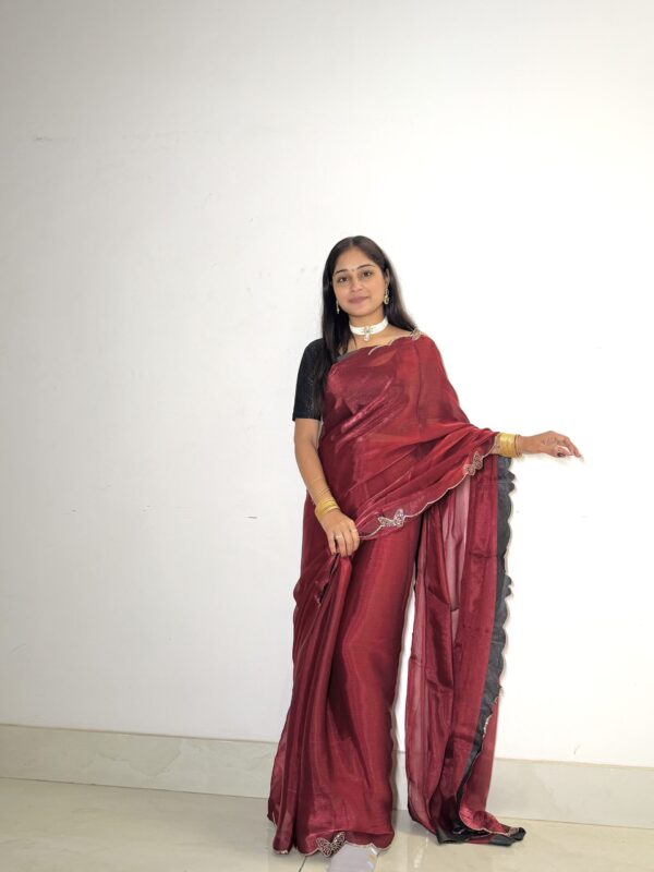 TITLI PRINT CHIFFON  DESIGNER SAREE